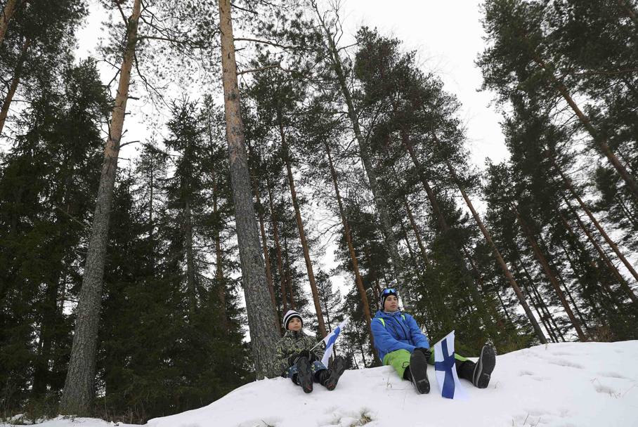 Tifosi finlandesi sulla neve (Reuters)